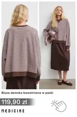 Medicine Bluza damska bawełniana w paski Medicine oferta