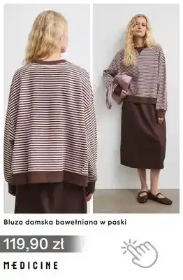 Bluza damska bawełniana w paski Medicine