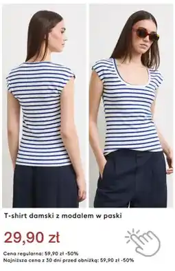 Medicine T-shirt damski z modalem w paski oferta