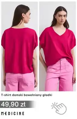 Medicine T-shirt damski bawełniany gładki Medicine oferta