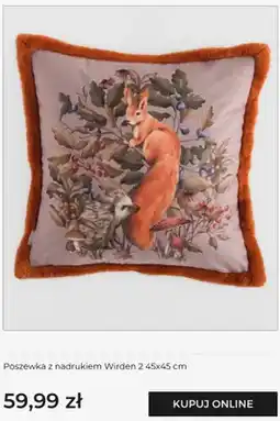 Home&You Poszewka z nadrukiem home & you Wirden 2 45x45 cm oferta