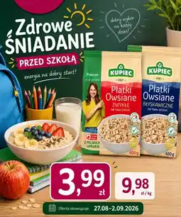 EMMA market Płatki owsiane błyskawiczne Kupiec oferta