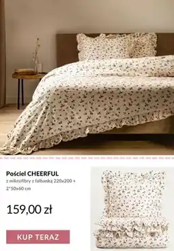Homla Pościel Cheerful z mikrofibry z falbanką 220x200 cm + 2x50x60 oferta