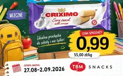 EMMA market Przekąska kukurydziana Criximo Corn Snack Puffy Cream mleczna oferta