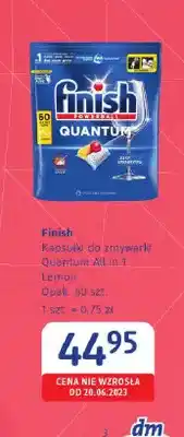 dm drogerie markt Kapsułki do zmywarki Finish Quantum All in 1 Lemon oferta