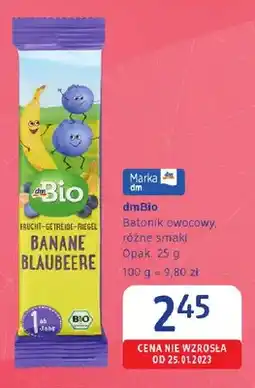 dm drogerie markt Batonik owocowy dmBio oferta