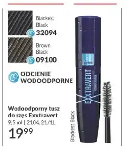 Avon Wodoodporny tusz do rzęs Avon Exxtravert oferta