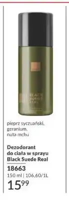 Avon Dezodorant do ciała w sprayu Avon Black Suede Real oferta