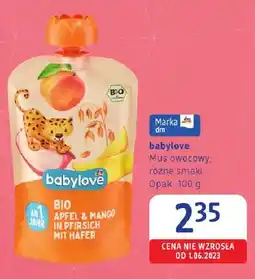 dm drogerie markt Mus owocowy babylove oferta