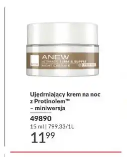 Avon Ujędrniający krem na noc z Protinolem Anew miniwersja oferta