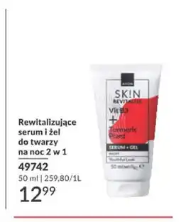 Avon Rewitalizujące serum i żel do twarzy na noc 2 w 1 Avon oferta