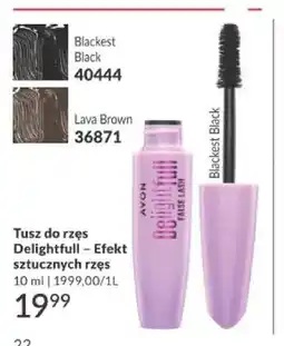 Avon Tusz do rzęs Delightfull efekt sztucznych rzęs Avon oferta