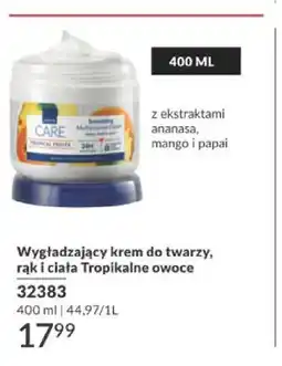 Avon Wygładzający krem do twarzy, rąk i ciała Tropikalne owoce Avon Care oferta