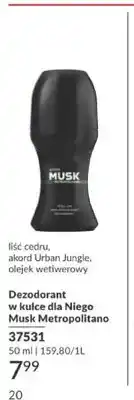 Avon Dezodorant w kulce dla niego Avon Musk Metropolitano oferta