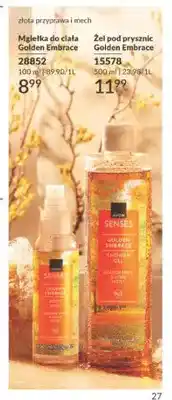 Avon Mgiełka do ciała Golden Embrace Avon Senses oferta