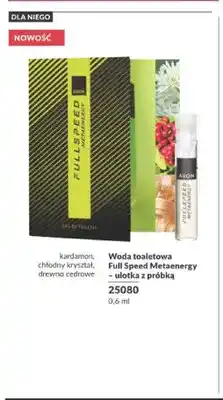 Avon Woda toaletowa Avon Full Speed Metaenergy – ulotka z próbką oferta