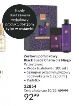 Avon Zestaw upominkowy Avon Black Suede Charm dla Niego oferta
