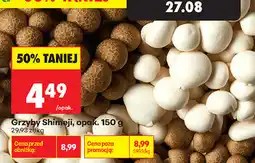 Biedronka Grzyby Shimeji, opak oferta
