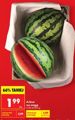 Biedronka Arbuz na wagę oferta