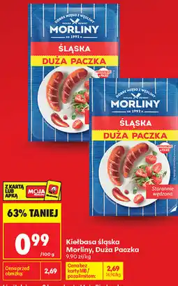 Biedronka Kiełbasa śląska Morliny, Duża Paczka oferta