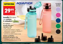 Biedronka Aquaphor Butelka filtrująca lub zestaw 3 wkładów oferta