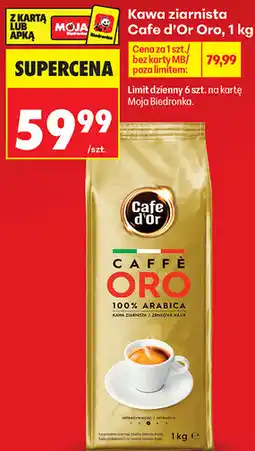 Biedronka Kawa ziarnista Cafe d'Or Oro oferta