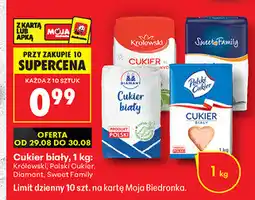 Biedronka Cukier biały Królewski / Polski Cukier / Diamant / Sweet Family oferta