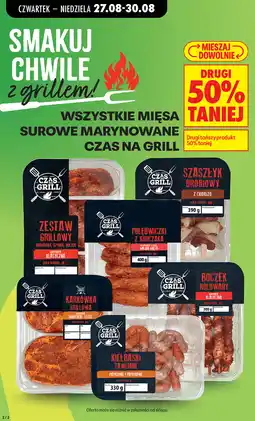 Biedronka Wszystkie mięsa surowe marynowane Czas na Grill oferta