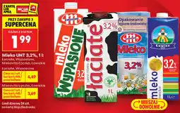 Biedronka Mleko UHT 3,2%, 1 l: Łaciate, Wypasione, Mlekovita Łączka, Łowickie oferta