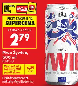 Biedronka Piwo Żywiec oferta