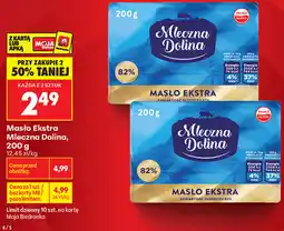 Biedronka Masło Ekstra Mleczna Dolina oferta