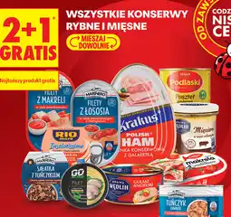 Biedronka Konserwy rybne i mięsne oferta