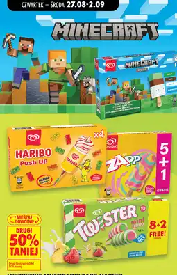 Biedronka Wszystkie multipacki lodów Zapp, Haribo, Twister oferta