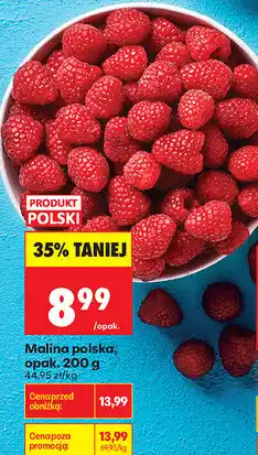 Biedronka Malina polska, opak oferta