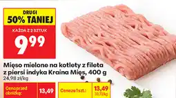 Biedronka Mięso mielone na kotlety z fileta z piersi indyka Kraina Mięs oferta