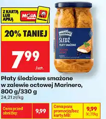 Biedronka Płaty śledziowe smażone w zalewie octowej Marinero oferta