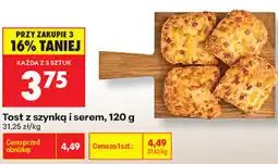 Biedronka Tost z szynką i serem oferta