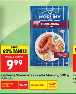 Biedronka Kiełbasa Morlińska z szynki Morliny oferta