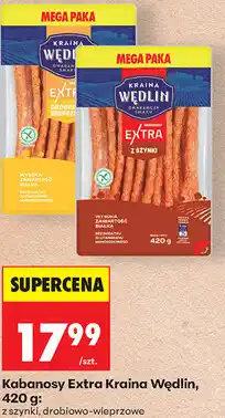 Biedronka Kabanosy Extra Kraina Wędlin oferta