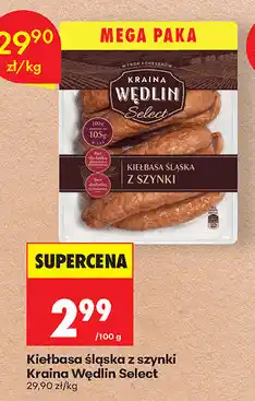 Biedronka Kiełbasa śląska z szynki Kraina Wędlin Select oferta