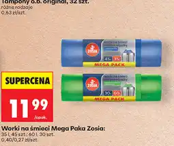 Biedronka Worki na śmieci Mega Paka Zosia oferta