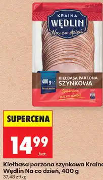 Biedronka Kiełbasa parzona szynkowa Kraina Wędlin Na co dzień oferta