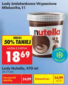 Biedronka Lody Nutella oferta
