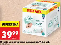 Biedronka Chusteczki nawilżane Dada Aqua, 9x52 szt oferta