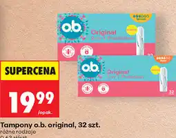Biedronka Tampony o.b. original, 32 szt oferta