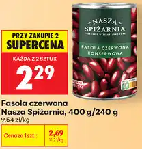 Biedronka Fasola czerwona Nasza Spiżarnia oferta