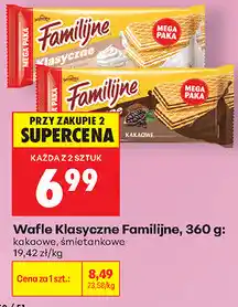 Biedronka Wafle Klasyczne Familijne oferta
