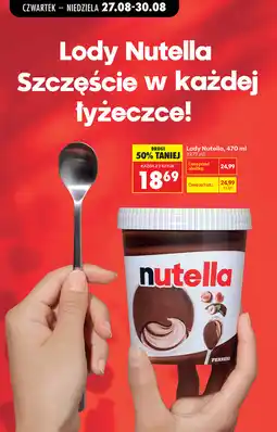 Biedronka Lody Nutella oferta