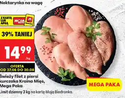 Biedronka Świeży filet z piersi kurczaka Kraina Mięs, Mega Paka oferta