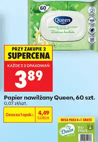 Biedronka Papier nawilżany Queen oferta